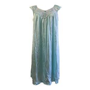 Vintage Vanity Fair Aqua Blue Nightgown